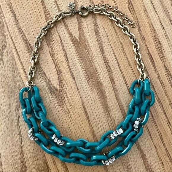 J.Crew | Resin Link Layer Necklace | 21” Adjustable - Picture 1 of 4